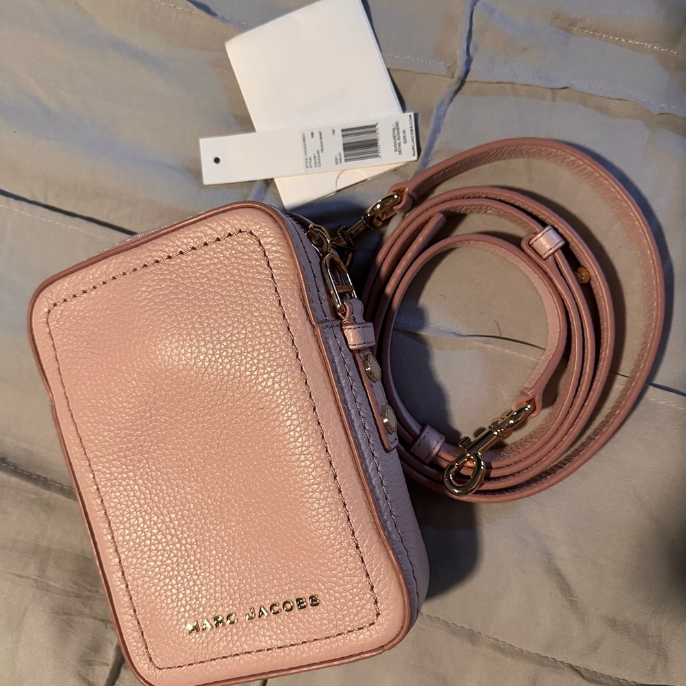 NWT NEW Marc Jacobs Pink Textured Crossbody Bag